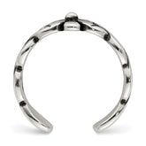 Sterling Silver Antiqued Floral Toe Ring
